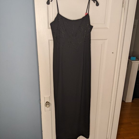 Nuit Clothing Black Beaded Gown - Simply Elegant - Picture 1 of 4